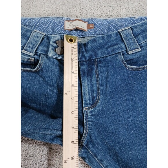 Paige Womens Denim Jeans 28 Blue Cotton Blend Bootcut - Picture 4 of 10